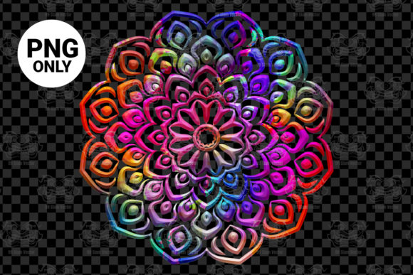 Download Colorful Floral Mandala Sublimation - Colorful Collection