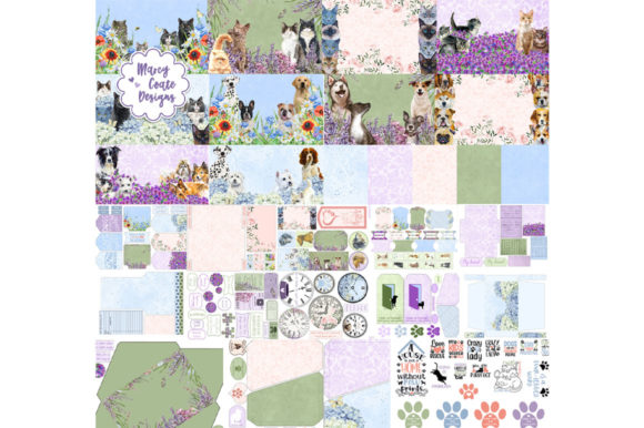 Download Cats &amp; Dogs Printable Journal Craft Kit - Craft kit Collection