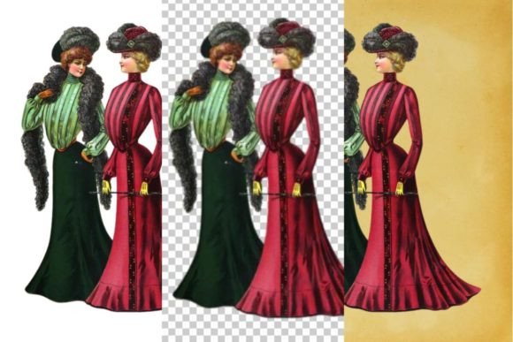 Download Vintage French Fashion Wall Art Print - Premium Resources