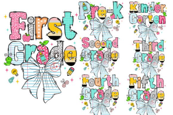 Download Preppy Back to School Bow PNG Bundle - Png bundle Collection
