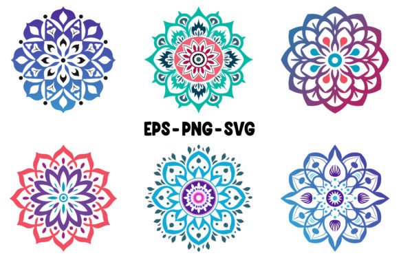 Download Colorful Abstract Mandala Vector Bundle - Colorful Collection
