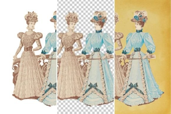 Download Vintage French Fashion Wall Art Print - Premium Resources