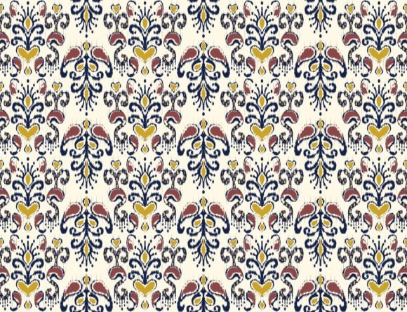 Download Ikat Paisley Floral Colorful Pattern - Colorful pattern Collection