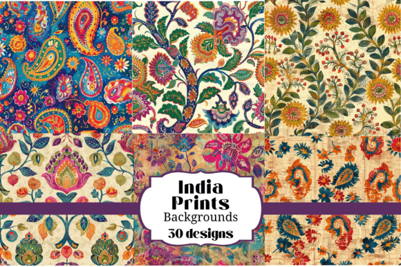 Download 30 Colorful India Prints Seamless - Colorful Collection