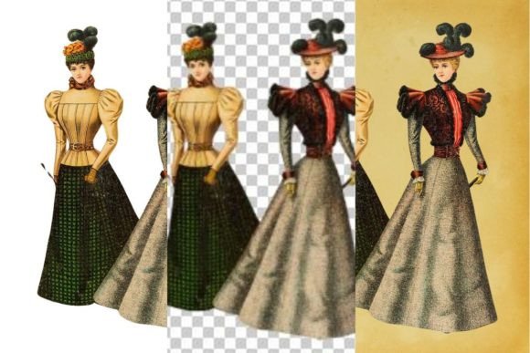 Download Vintage French Fashion Wall Art Print - Premium Resources