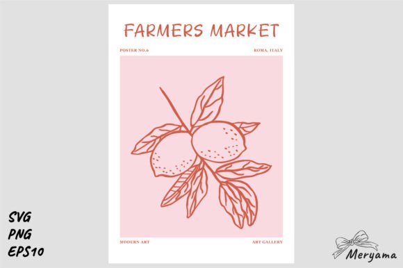 Download Farmers Market Lemon Fruit Art Print SVG - Art print Collection