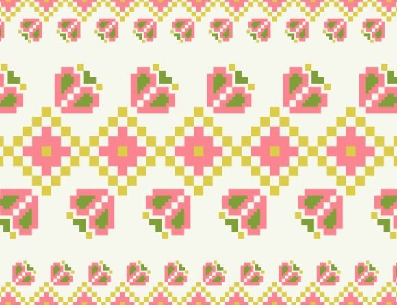 Download Embroidery Floral Colorful Pattern - Colorful pattern Collection