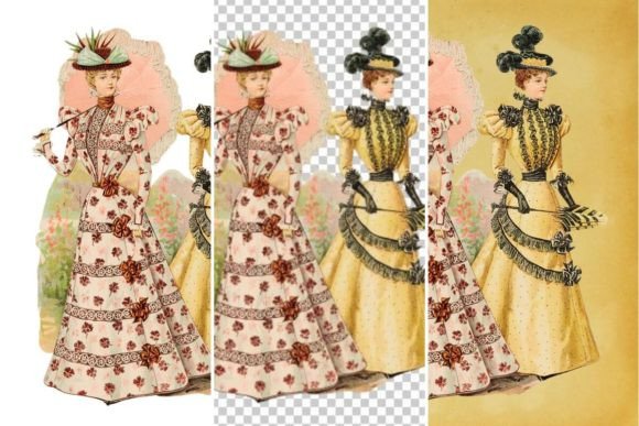 Download Vintage French Fashion Wall Art Print - Premium Bundle
