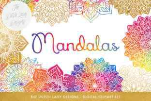 Download Mandala Clipart Set - Rainbow & Gold - Indian, Thai, Yoga, Holistic Circles - Colorful Mandalas - Colorful Collection
