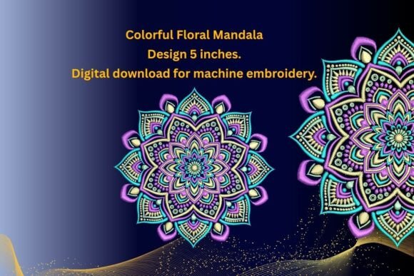 Download Colorful Floral Mandala - Colorful Collection