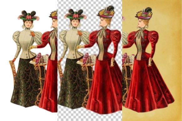 Download Vintage French Fashion Wall Art Print - Premium Resources