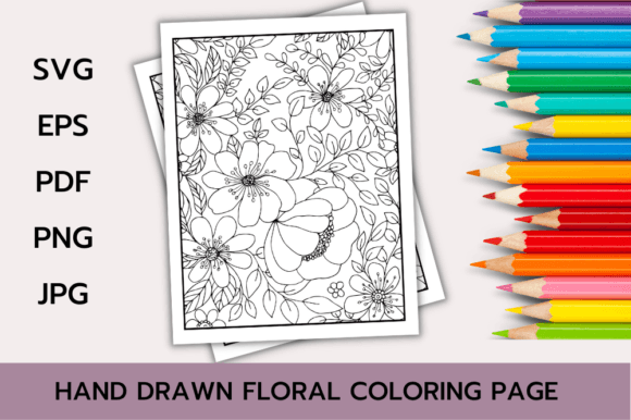 Download Floral Coloring Page Book for Adults - Premium Resources